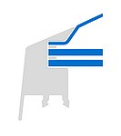 essertop thermoplan®, 1 Schale, 2 Stegplatten