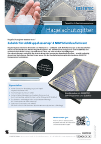 Flyer "Hagelschutzgitter esserprotect®"
